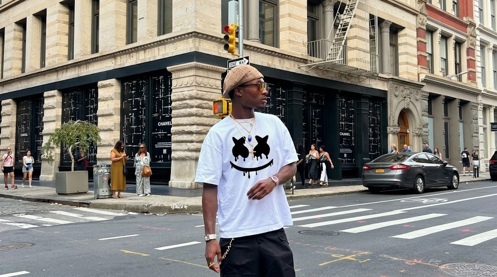 Marshmello Melting Face Logo Graphic Tee