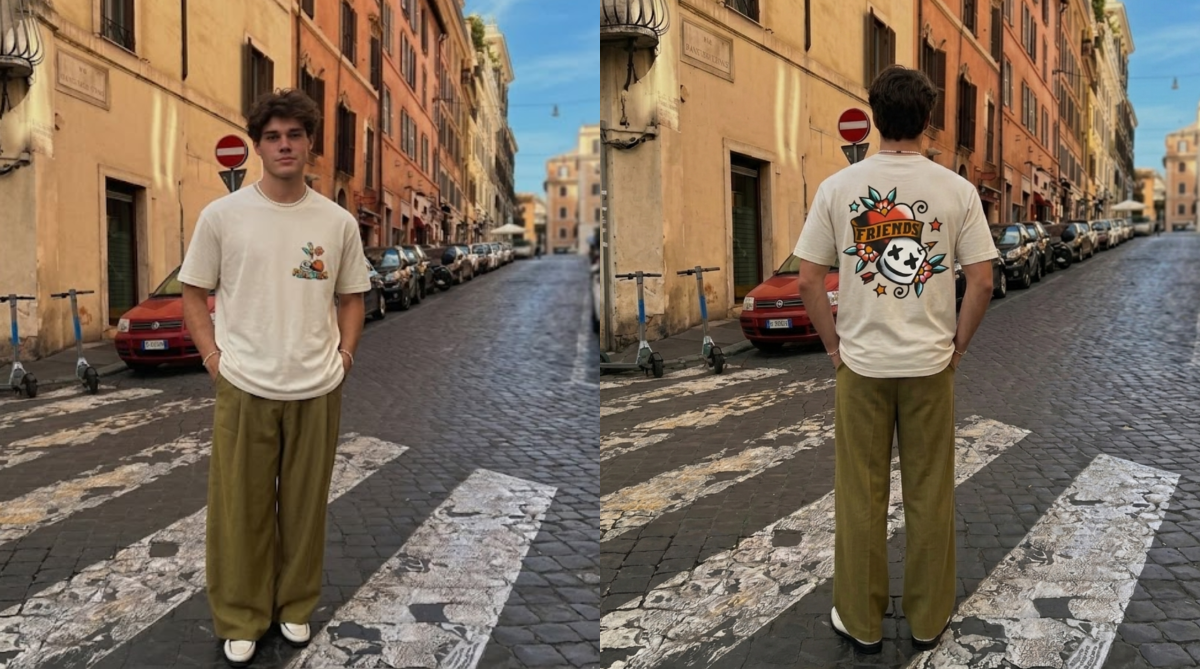 Marshmello Friends Retro Tattoo Graphic Tee