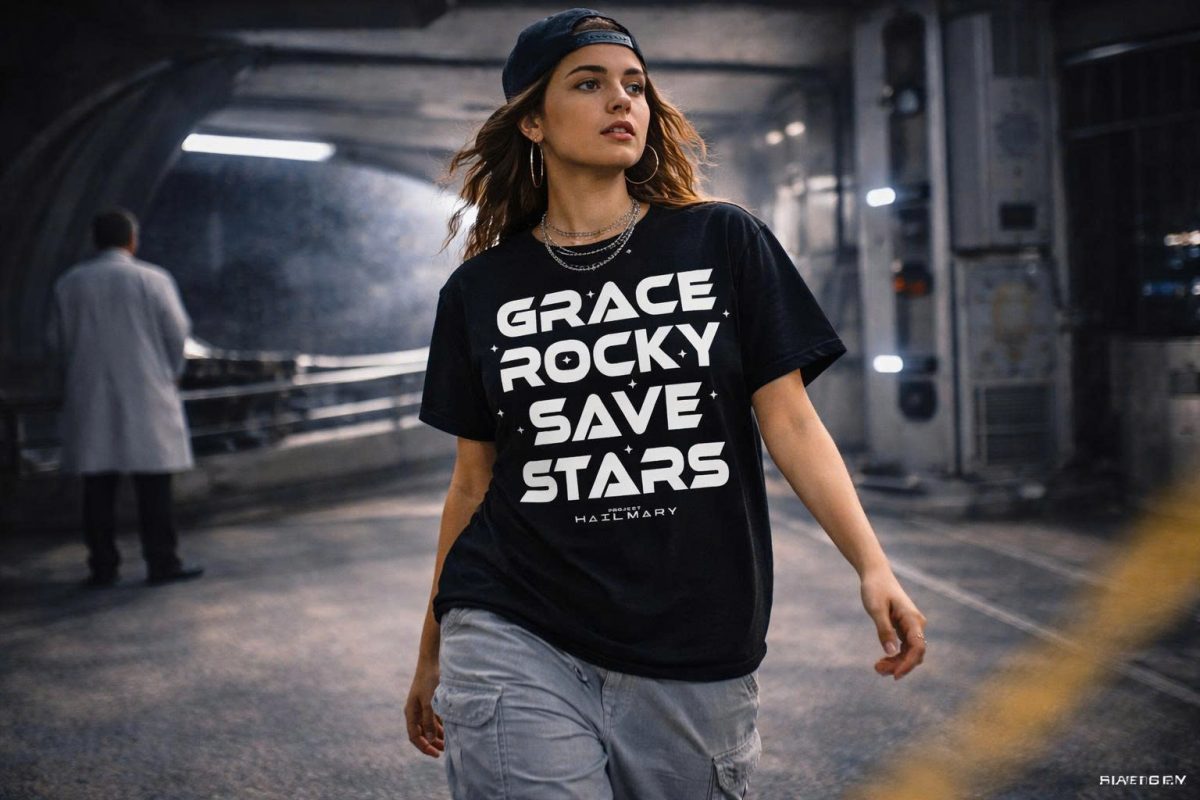 Project Hail Mary Grace Rocky Save Stars Tee