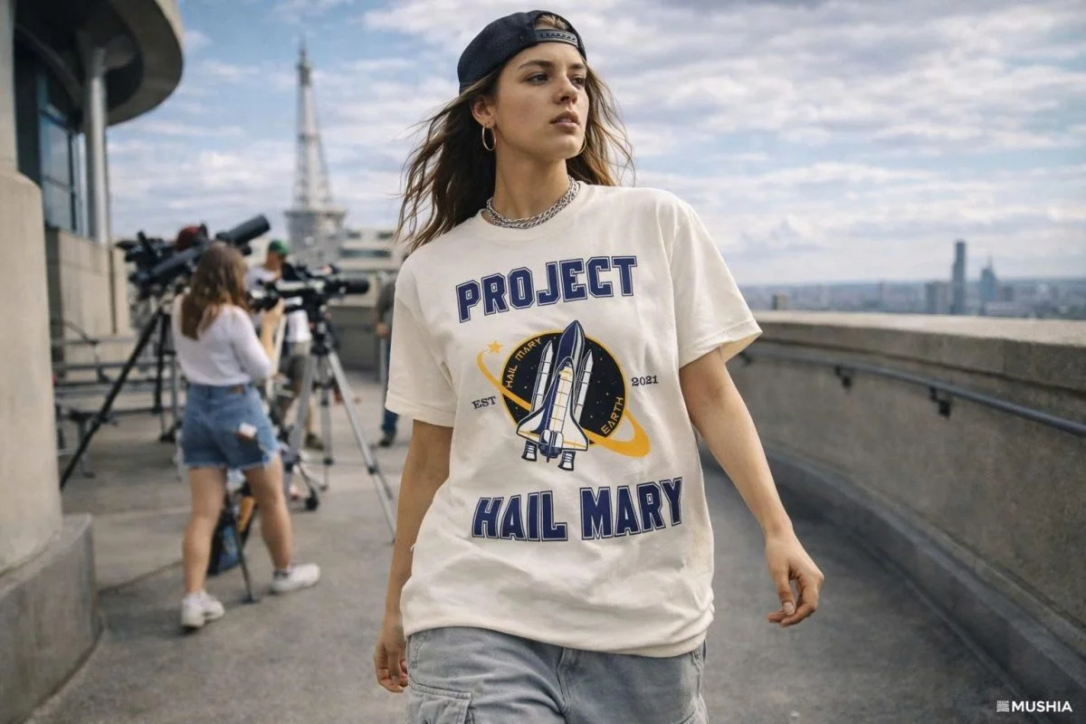 Project Hail Mary Space Mission Vintage Tee