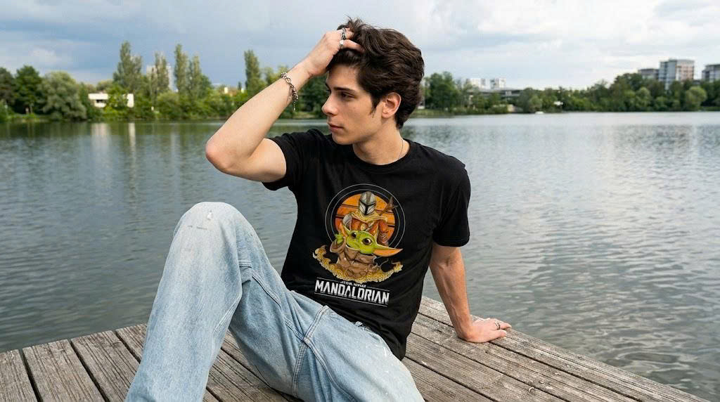 The Mandalorian And Grogu Sunset Force Tee
