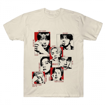 BTS Arirang Tracklist Grid Graphic Tee