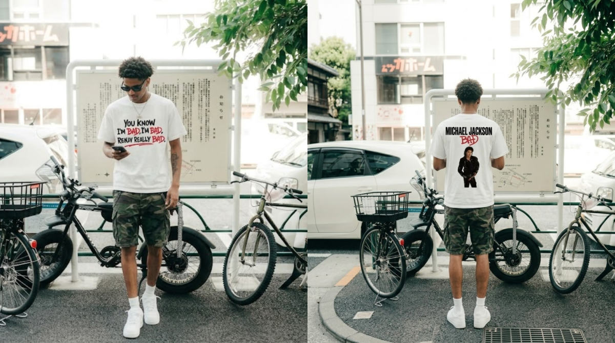 Michael Jackson Bad Era Lyrics Graphic Tee