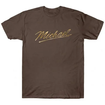 Michael Jackson Signature Gold Metallic Tee