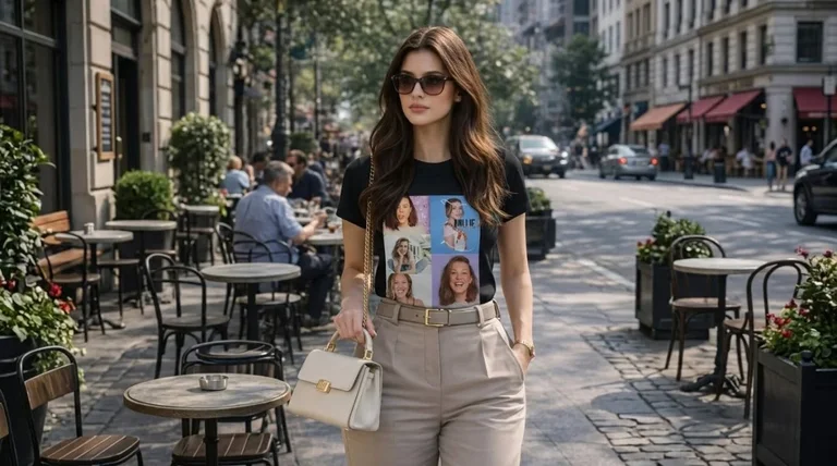 Millie Bobby Brown Aesthetic Collage Graphic T-Shirt