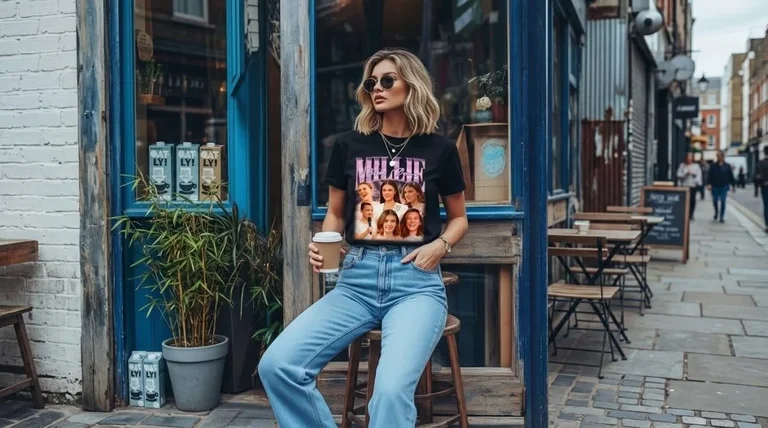 Millie Bobby Brown Retro Vintage Heavy Metal Graphic T-Shirt 4 Millie Bobby Brown Retro Heavy Metal Graphic T-Shirt