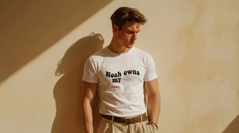 Noah Schnapp Noah Owns My Heart Retro Graphic Tee