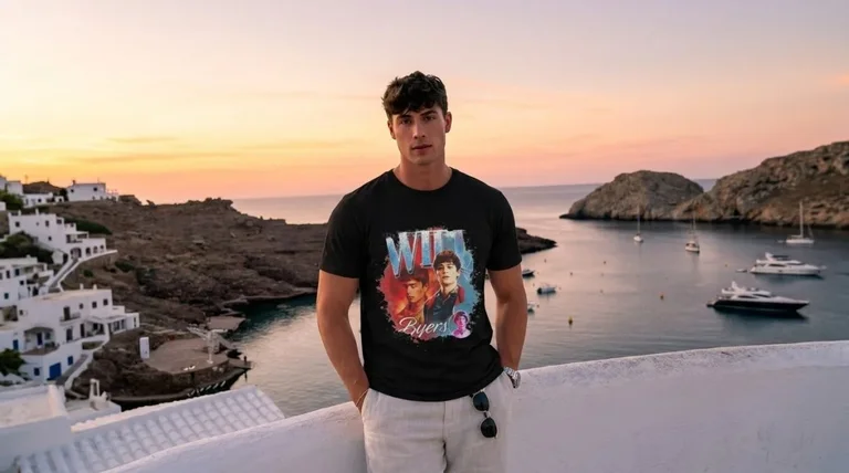 Noah Schnapp Will Byers Retro 90s Graphic Tee