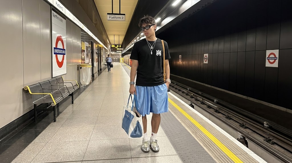 Peso Pluma Stage Style Amiri Logo Graphic Tee