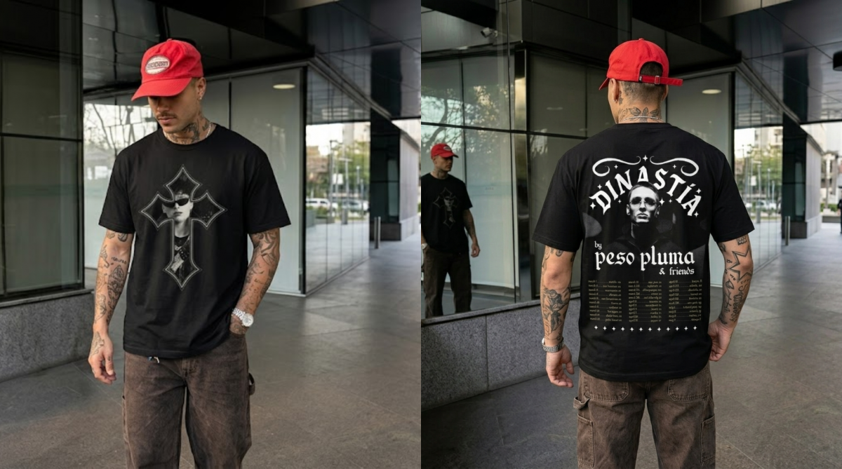 Peso Pluma Dinastia Cross Portrait Graphic Tee
