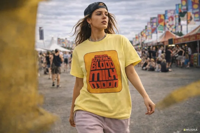 Project Hail Mary Blood Milk Moon Retro Tee