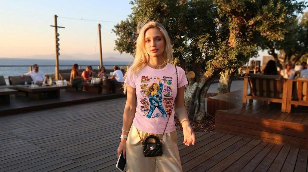 Shakira Greatest Hits Cartoon Doodle Star Tee