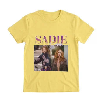 Sadie Sink Dual Photo Purple Graphic Tee