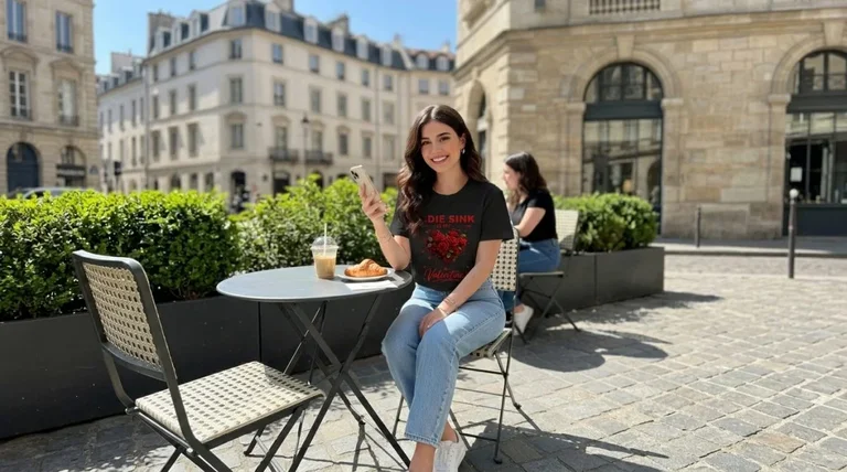 Sadie Sink Valentine Red Roses Heart T-shirt