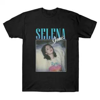 Selena Gomez Blue Script Vintage T-shirt