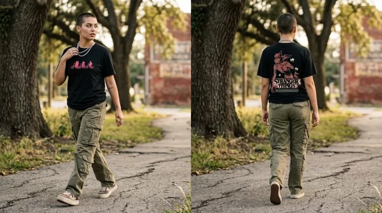 Stranger Things Demogorgon Vintage Horror Tee