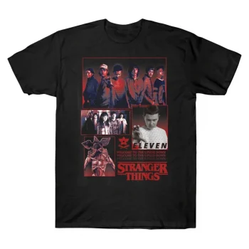 Stranger Things Eleven N Group Hero Panels Tee
