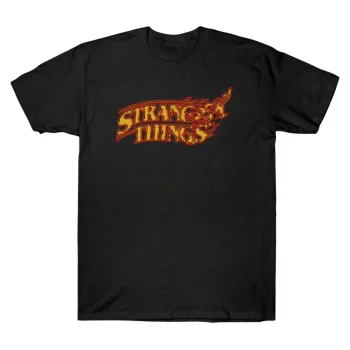 Stranger Things Fire Logo Graphic Tee