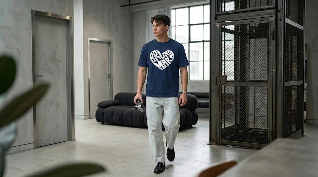 Bruno Mars Heart Typography Graphic Tee