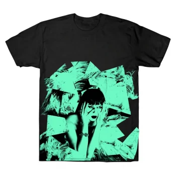 Taylor Swift Shattered Teal Portrait T-shirt