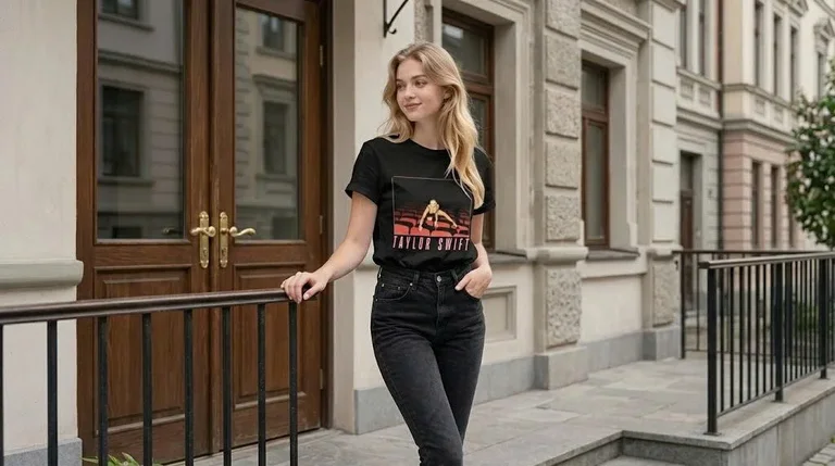 Taylor Swift Theater Showgirl Portrait T-shirt