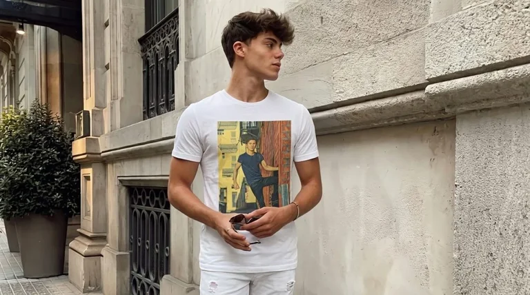 Tom Holland Alleyway Action Portrait T-shirt