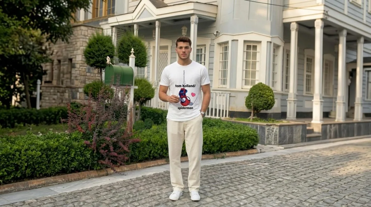 Tom Holland Spiderman Cute Heart T-shirt