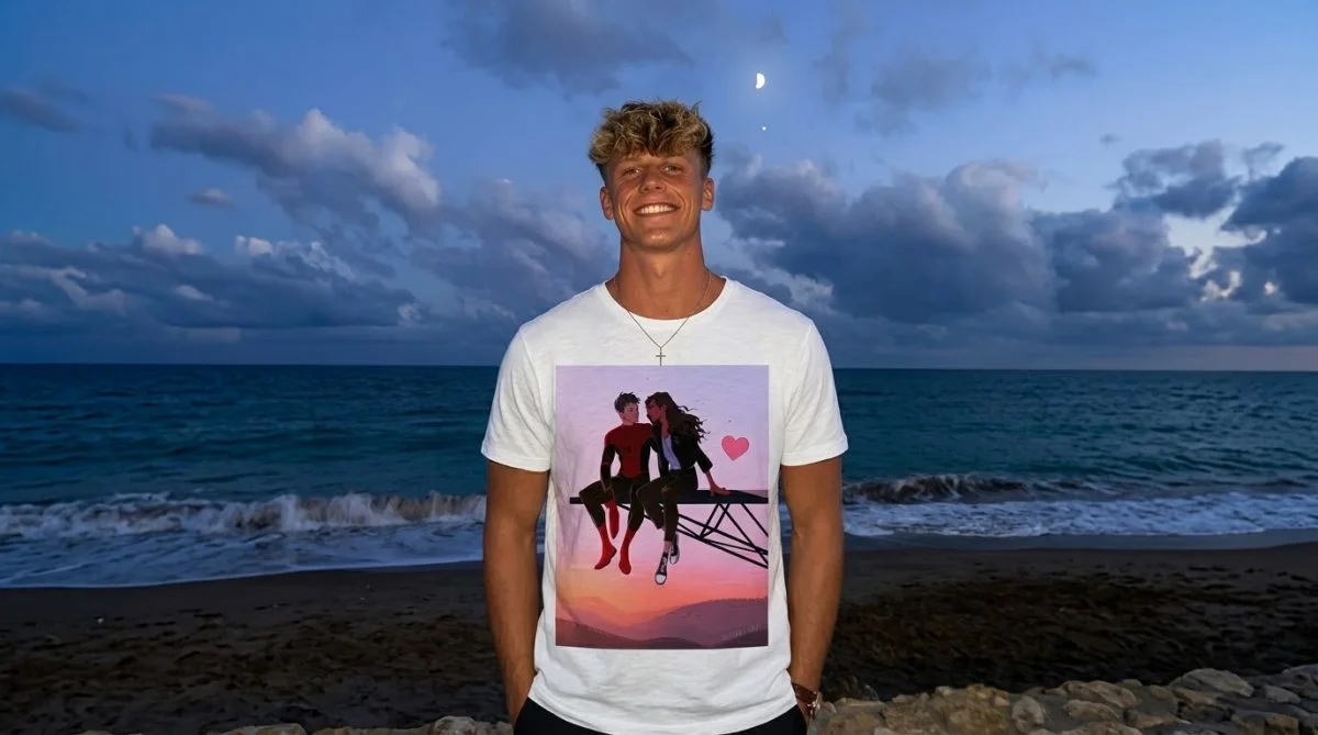 Tom Holland Spiderman MJ Sunset Iconic T-shirt