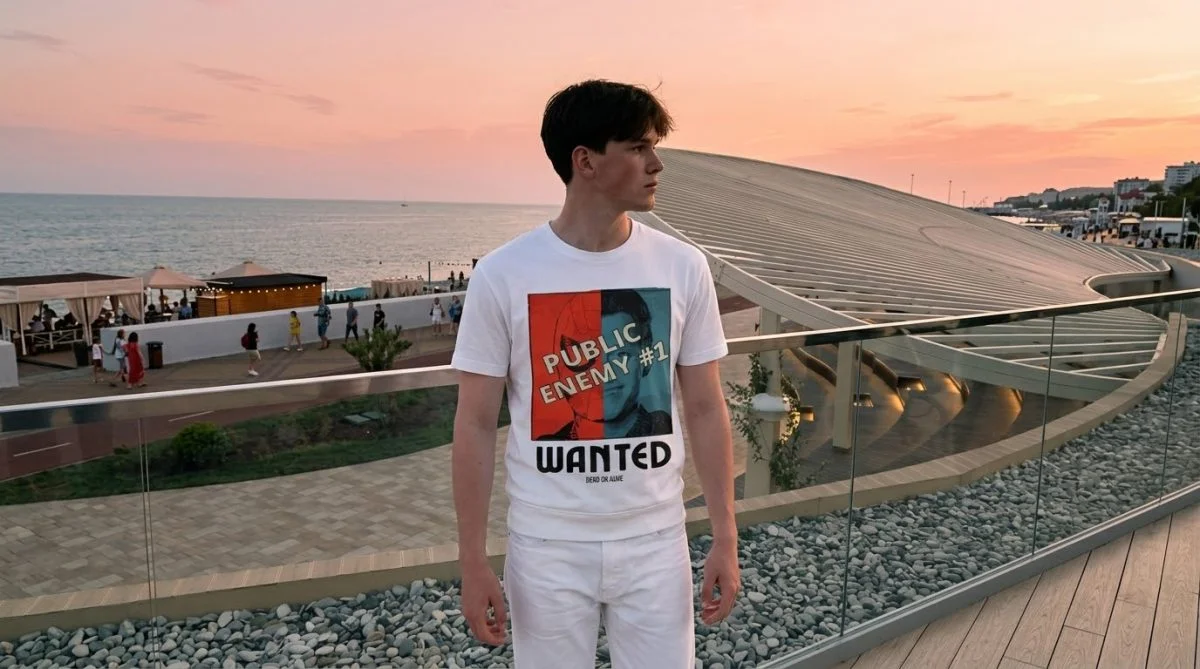 Tom Holland Public Enemy Wanted Iconic T-shirt 4 Tom Holland Public Enemy Wanted Iconic T-shirt