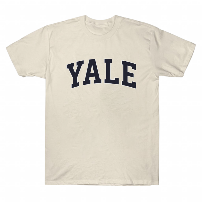Hailey Bieber Yale Vintage Varsity Graphic Tee